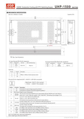 Mean Well UHP-1500-24 — 24VDC 1500W Conduction-Cooled PFC Switching Supply | 62.5 A | 96% Efficiency | Fanless −30 to +70°C