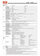 Mean Well UHP-1500-24 — 24VDC 1500W Conduction-Cooled PFC Switching Supply | 62.5 A | 96% Efficiency | Fanless −30 to +70°C