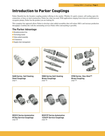 Parker 5500 Series — Self-Sealing Brass Quick-Disconnect Coupling Pair | 1/4" ODF Copper | 750 psi | R32 / R290 / R454B Compatible | Low-Loss Refrigerant Coupling